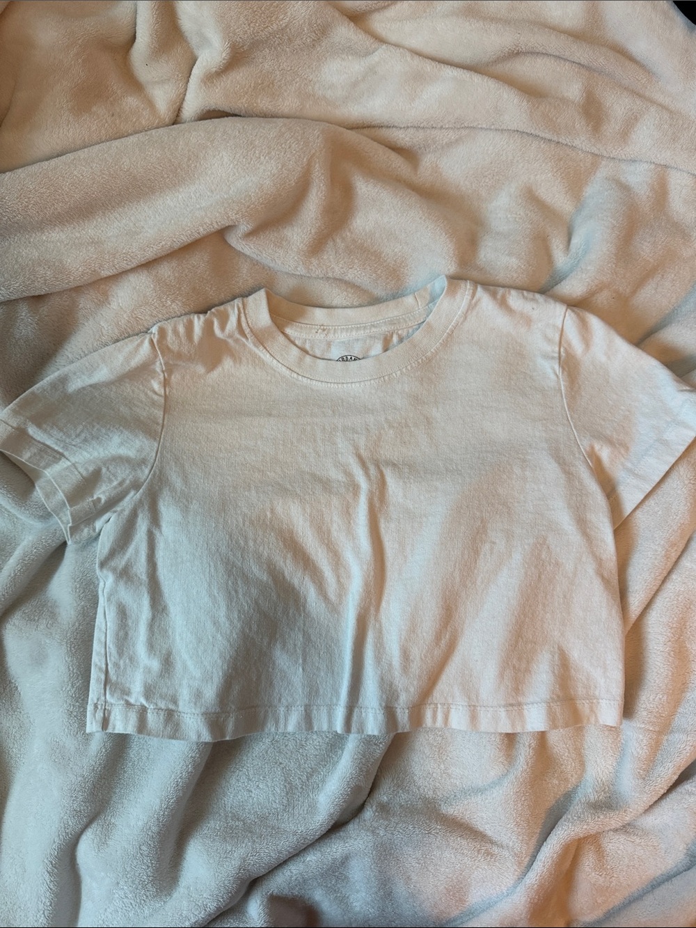 Urban Outfitters White Cropped Tee